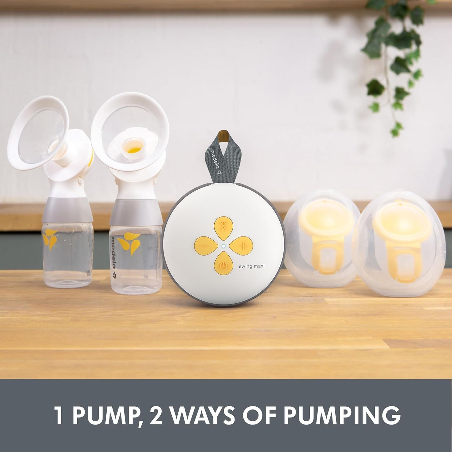 Swing Maxi Pump Your Way Deluxe Bundle with Wearable In-Bra Collection Cups and Personalfit Flex Breast Shields