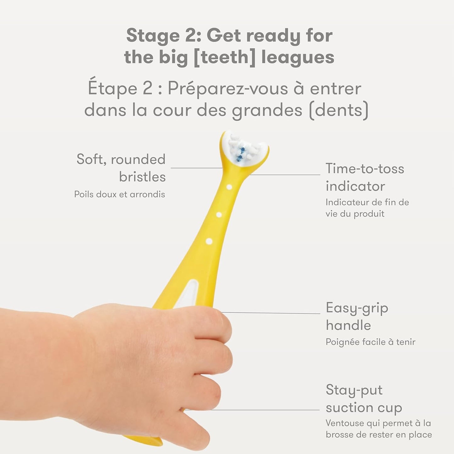 Training Toothbrush, Toothbrush Training Set, 1 Baby + 1 Toddler Toothbrush for 6-24 Months