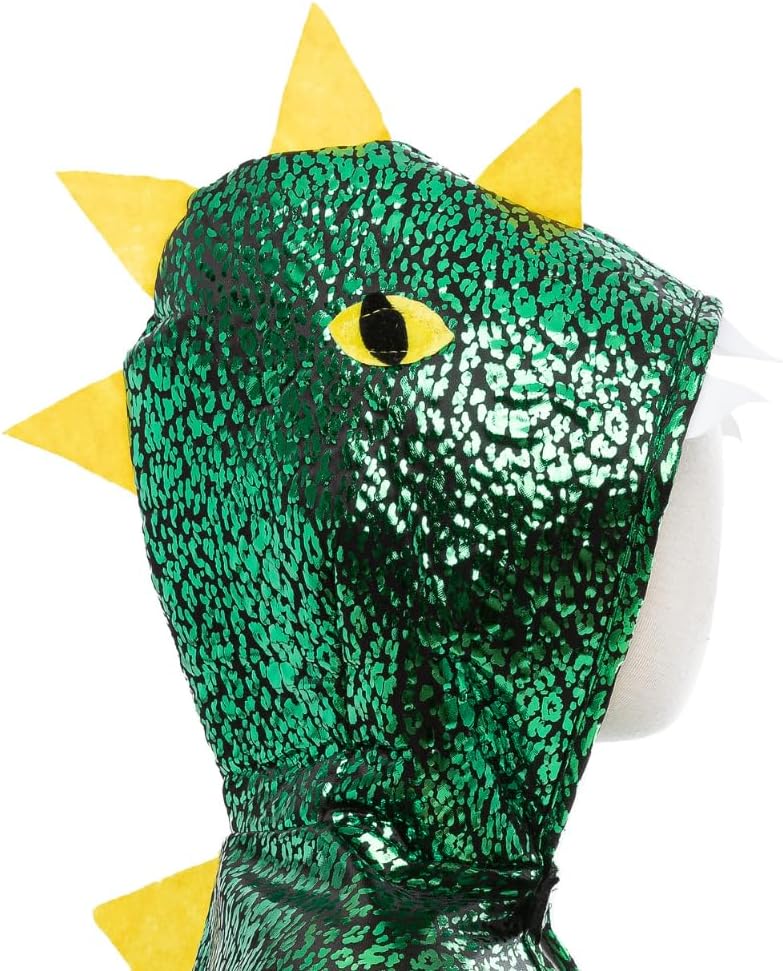 53062, Dragon Toddler Cape, Green/Metallic, US Size 2-3T