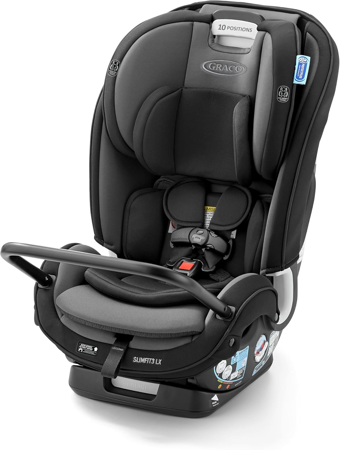 Slimfit3 LX 3-In-1 Car Seat Ft. Anti-Rebound Bar, Baby to Big Kid Car Seat, 2.2-45 Kg (4-100 Lb), Gotham