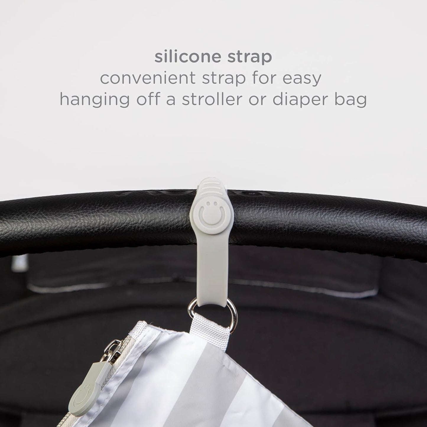 Portable Changing Mat with Gray and White Storage Bag, Gray