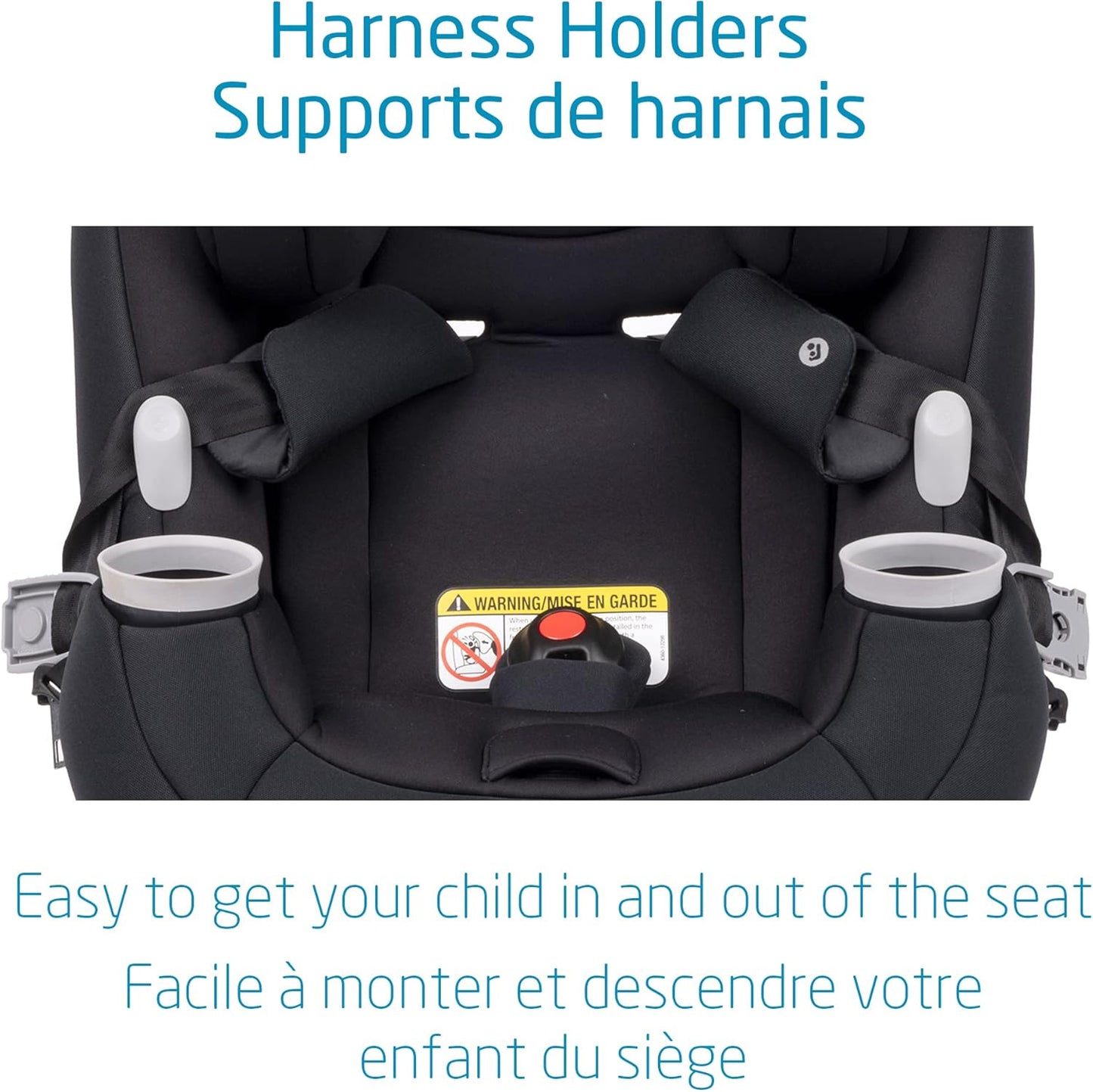 Pria All-In-One Car Seat, 3In1, Convertible from Infant to Toddler, Rear and Forward Facing, Booster Mode, Washable Seat Cover, Authentic Black