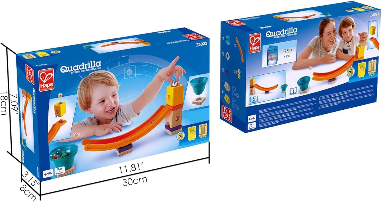 International Quadrilla Mega Skatepark Marble Run Attachment, 17 Pieces, Multicolor (E6023)