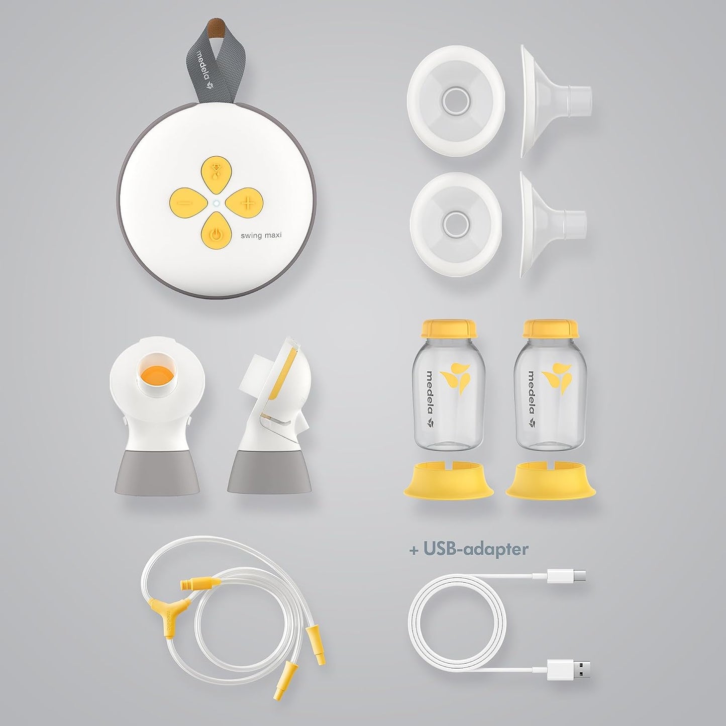 Breast Pump | Swing Maxi Double Electric | Portable Breast Pump | USB-C Rechargeable | Bluetooth | Closed System