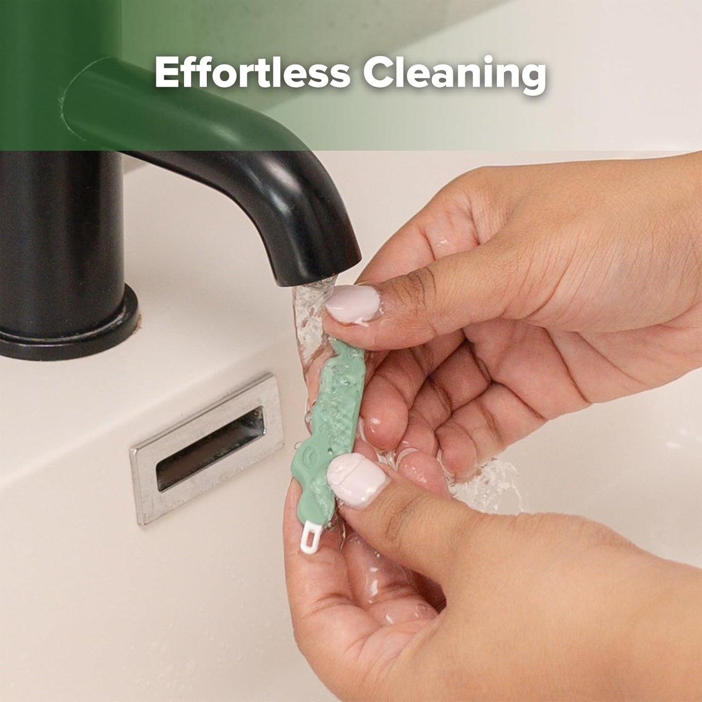 Baby Nose Cleaner & Ear Wax Removal Tool,The Unique Crocodile-Shaped Design,Baby Essentials-Pea Green
