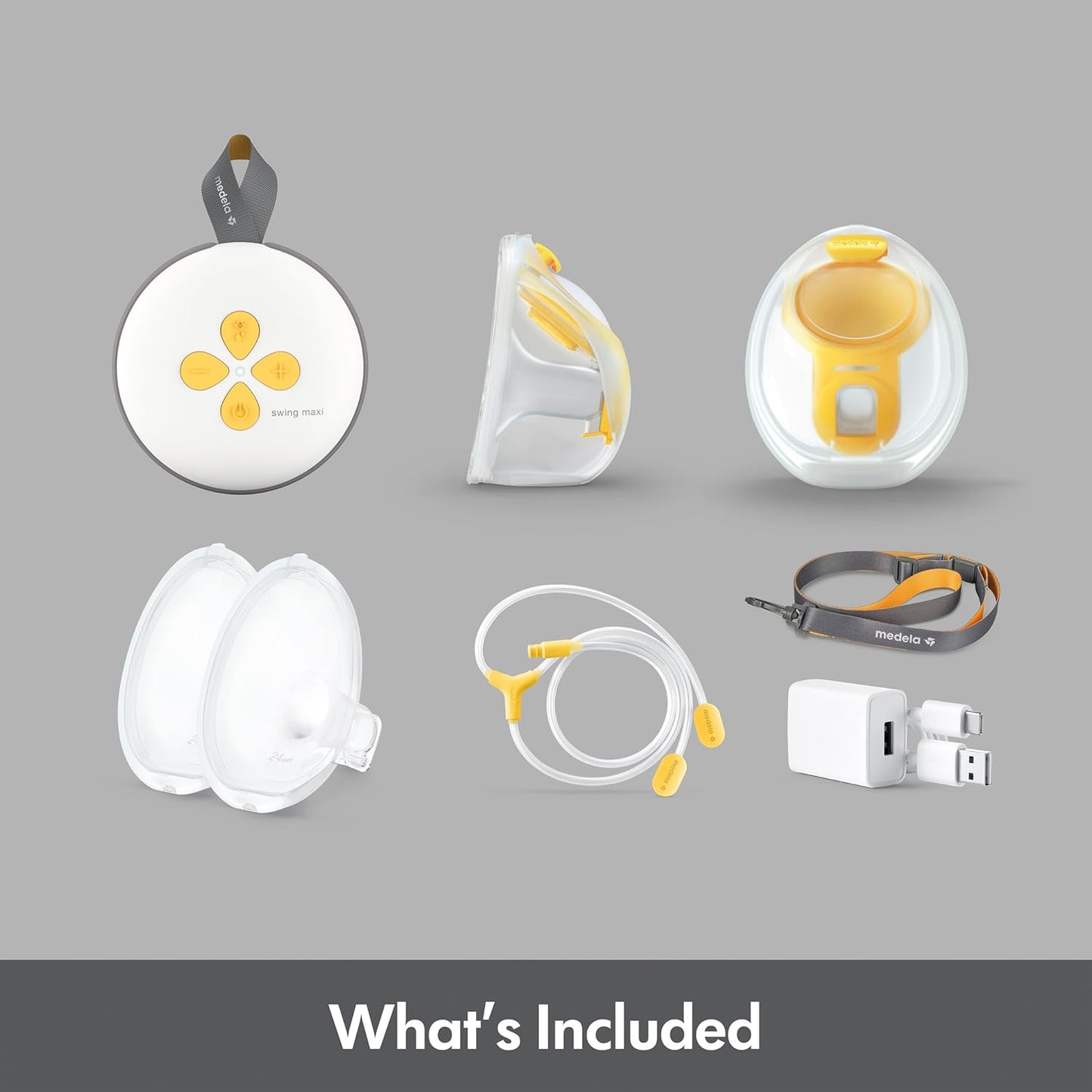 Swing Maxi Hands-Free Breast Pump | Easy, Intuitive, Ideal for on the Go Double Electric Hands Free Breast Pump