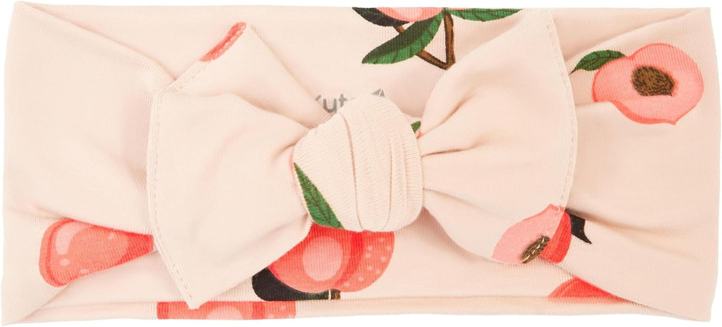 Rayon Made from Bamboo Bow, (3-6 Months, Peach)