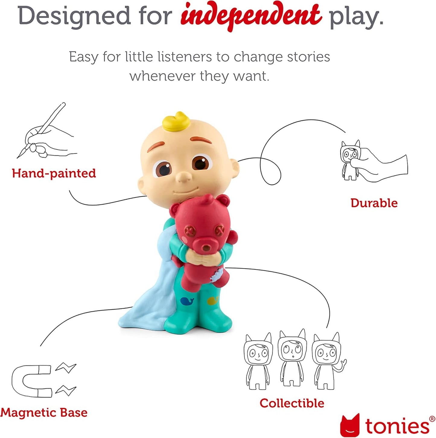 Cocomelon: Getting Ready with JJ Audio Toy Figurine from Moonbug