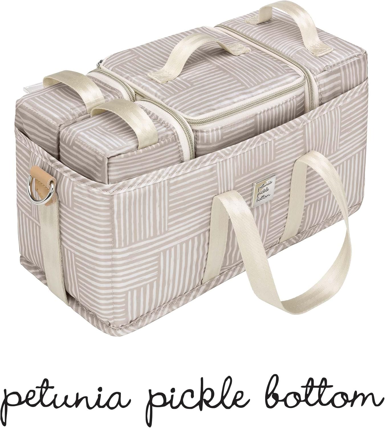 Inter-Mix Deluxe Kit | Baby Diaper Caddy Organizer | Keep Everything Organized in Diaper Bag, Stroller, or Nursery - Checker Stitch