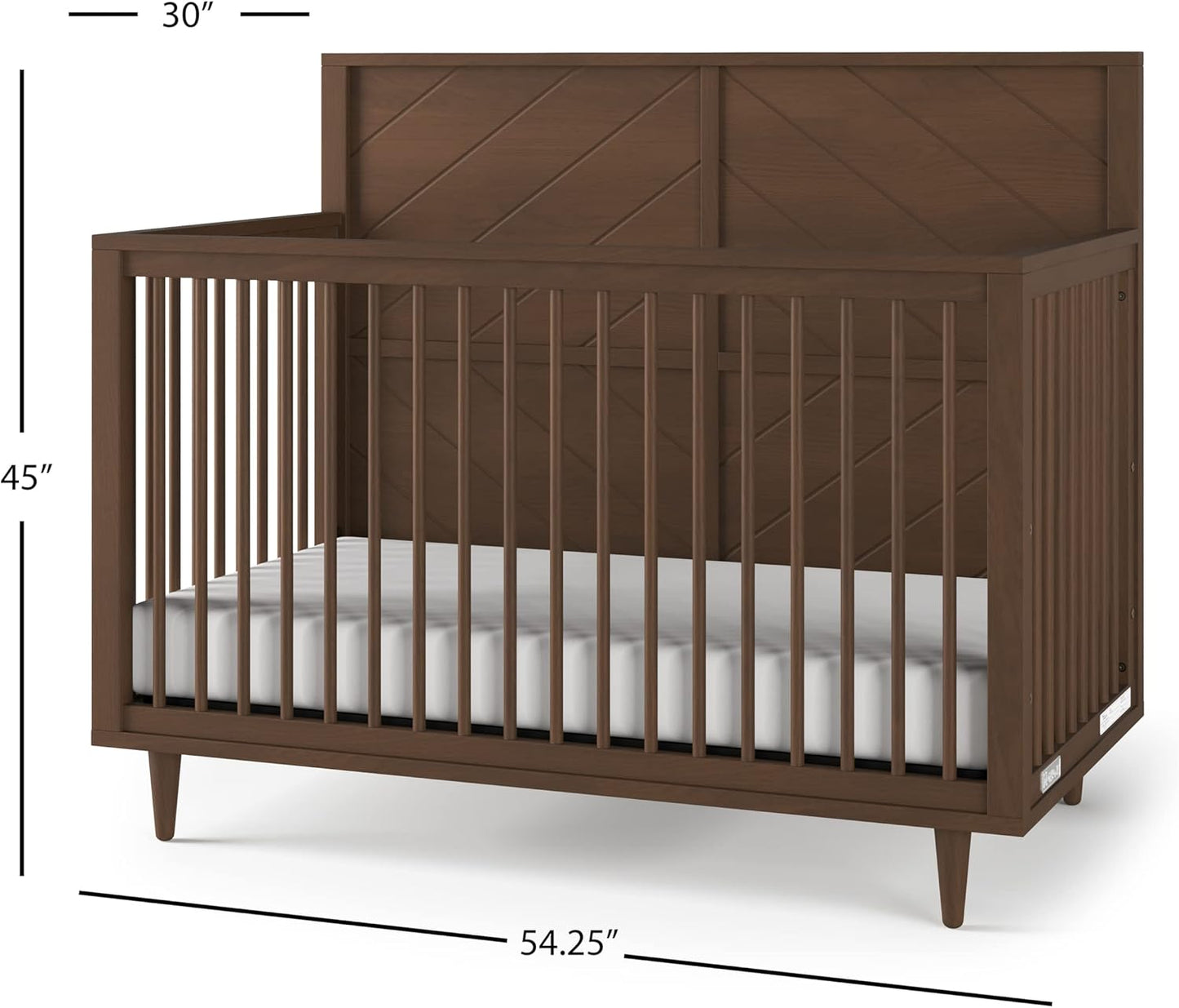 Surrey Hill 4-In-1 Convertible Crib (Toasted Chestnut)
