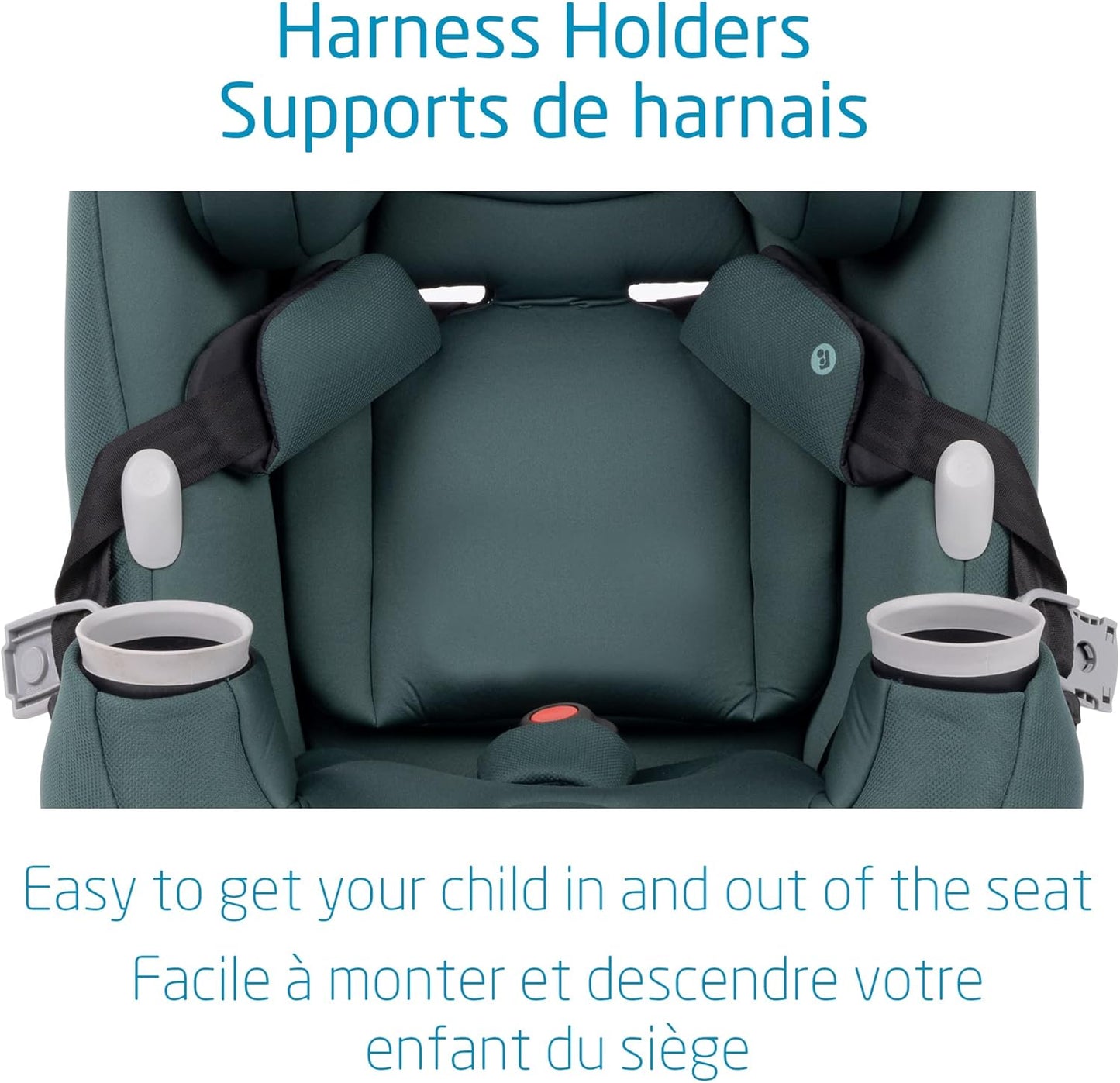 Pria All-In-One Car Seat, 3In1, Convertible from Infant to Toddler, Rear and Forward Facing, Booster Mode, Washable Seat Cover, Essential Green