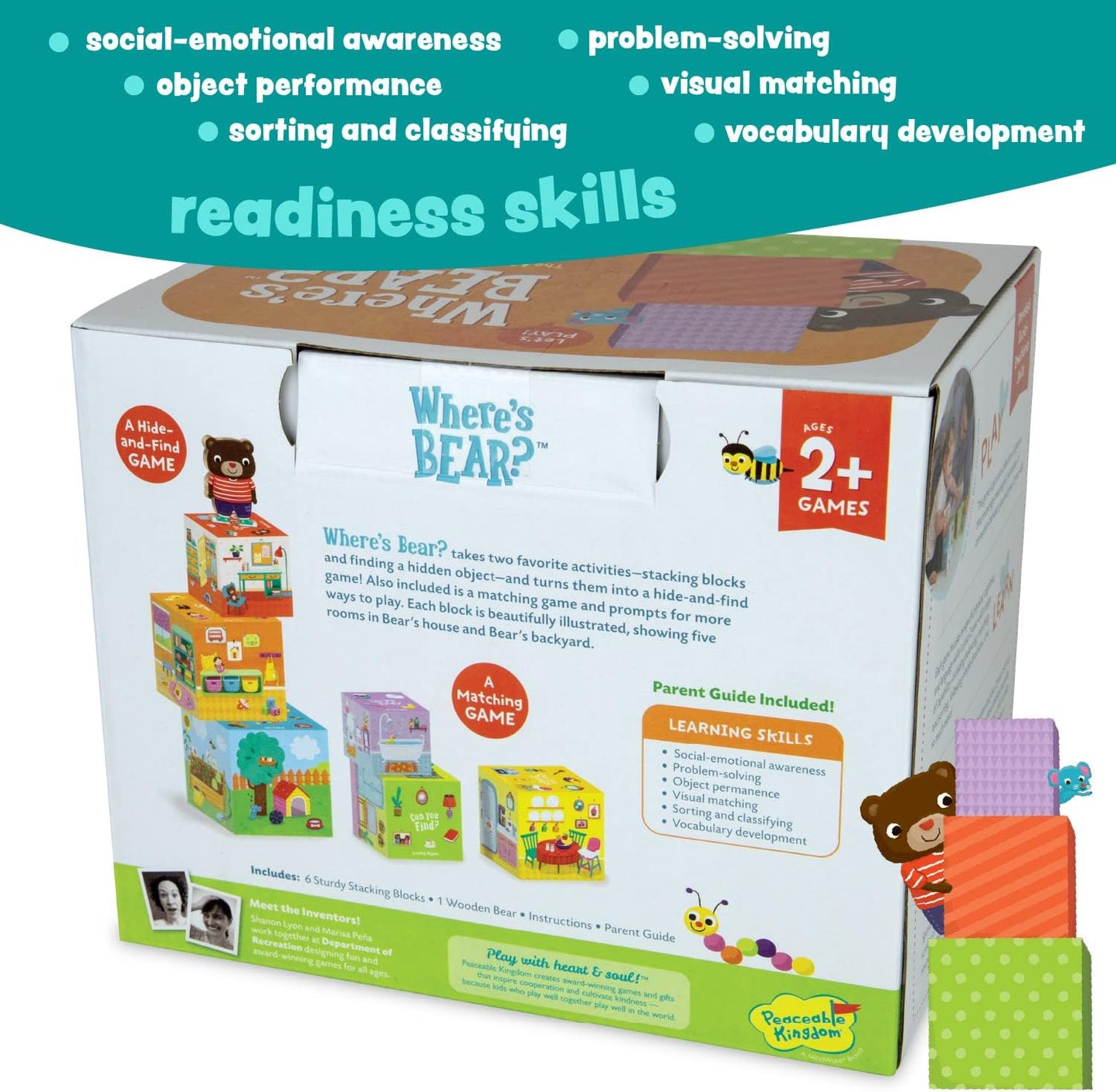 Where'S Bear? - the Hide-And-Find Stacking Block Game for 2-Year-Olds