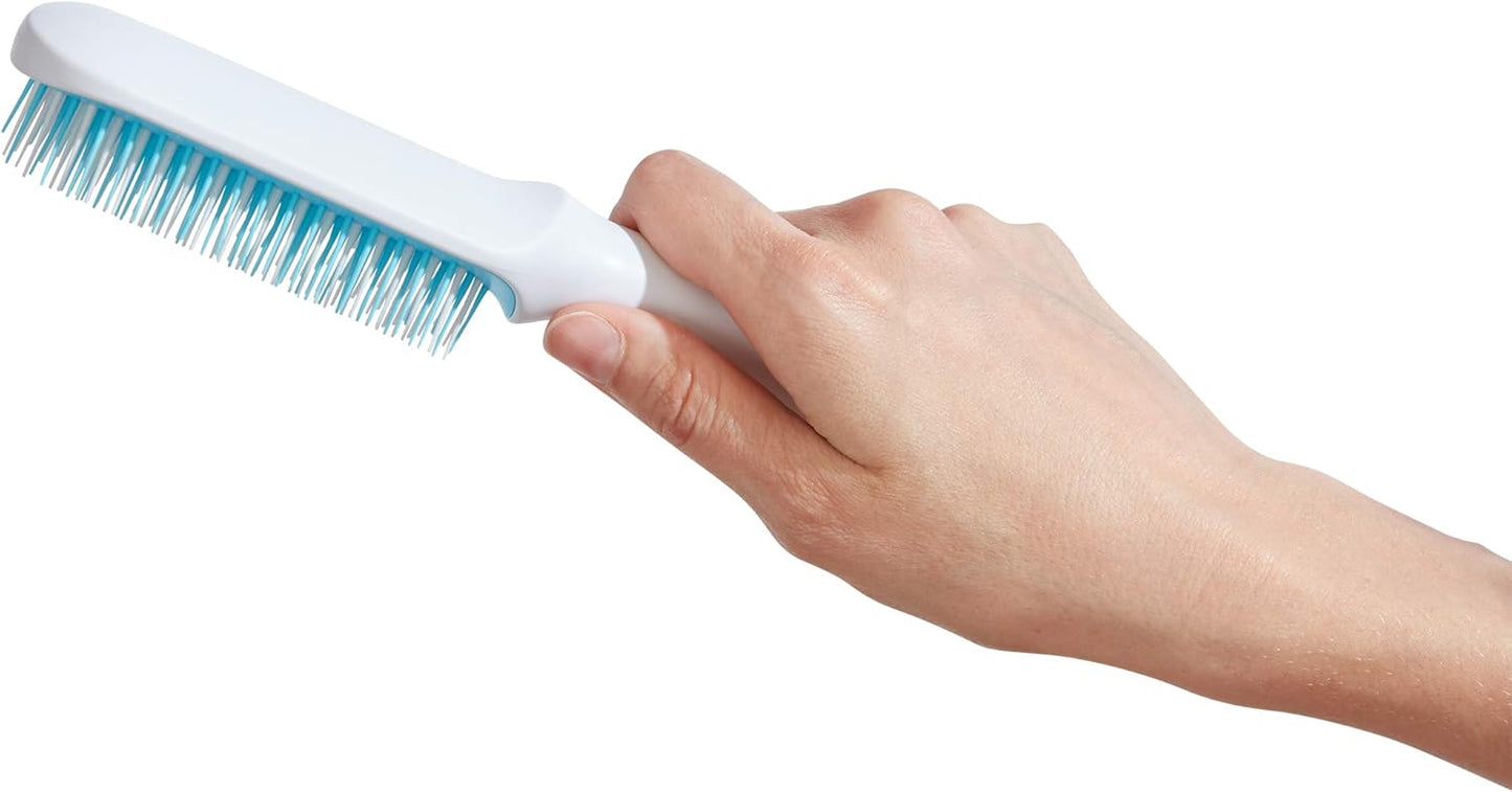 Fine or Straight Hair Detangling Hair Brush for Kids, Detangles Knots without Tears or Breakage, Comb Teeth and Bristle Design
