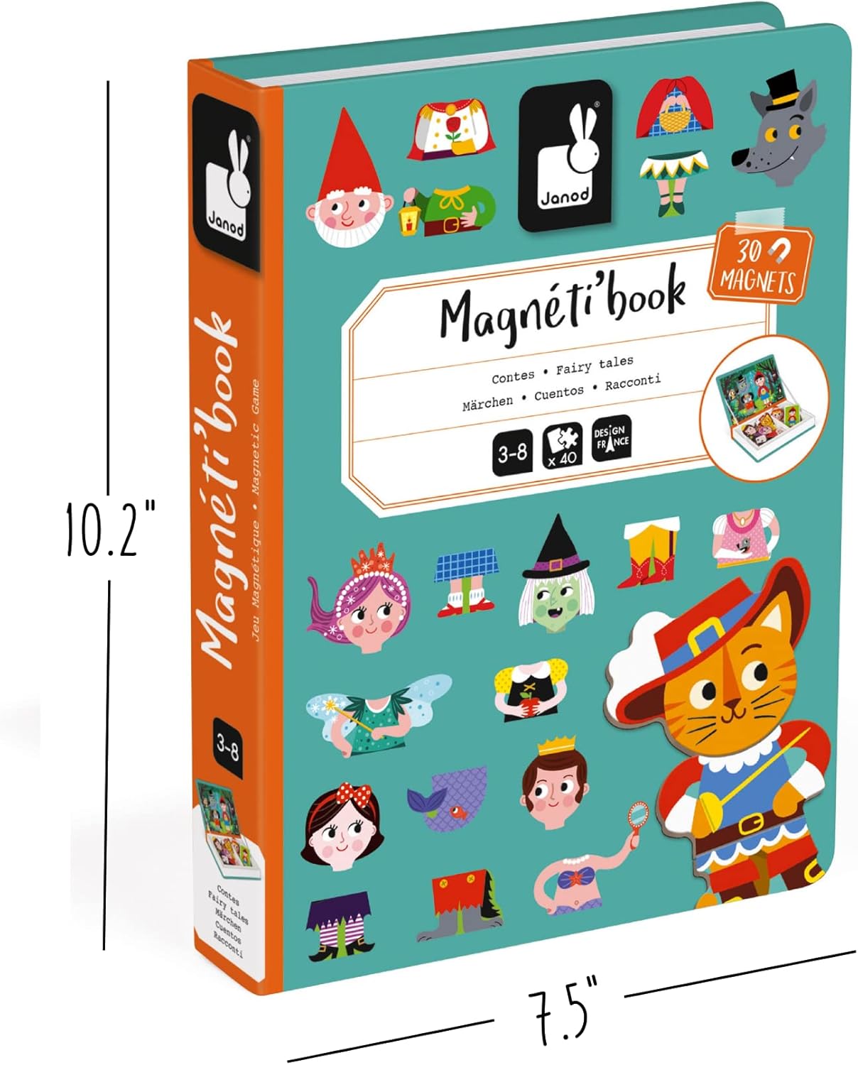 • Magneti’Book Fairytales • 3 to 8 Years • Educational Magnetic Games Toy for Kids Toddler Children • J02588