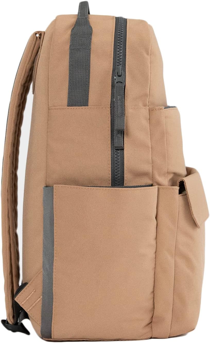 Roo Lightweight 1 LB Diaper Bag Backpack | 11 Organizational Pockets| Durable & Water-Resistant (Toffee)