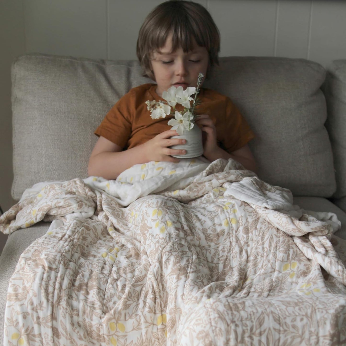 Silky Soft Bamboo Viscose Baby Blanket, Crib Bedding for Newborn Baby and Toddler, Nursery Blanket for Boys and Girls, Baby Registry and Shower Gift, Natural Woodland
