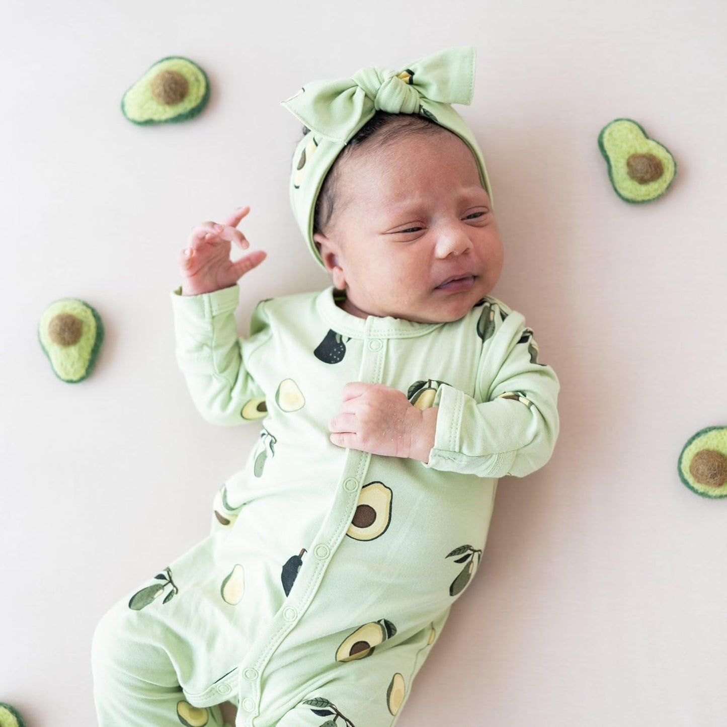 Rayon Made from Bamboo Bow, (1-4T, Avocado)