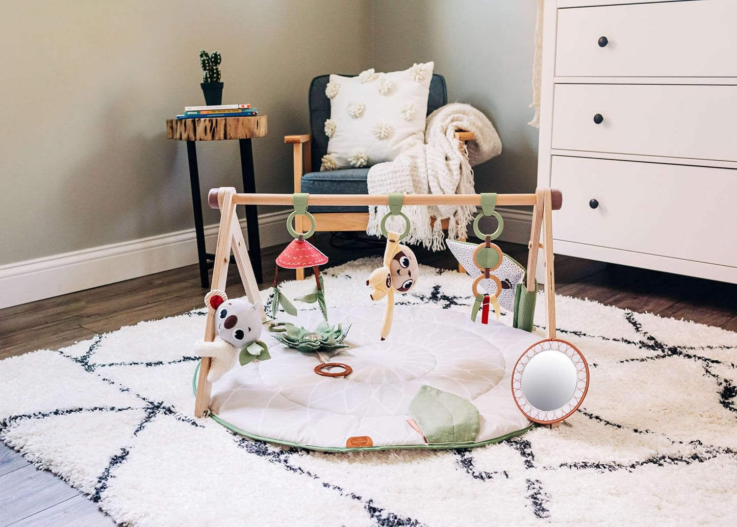 Boho Chic Luxe Developmental Gymini, Soft Beige