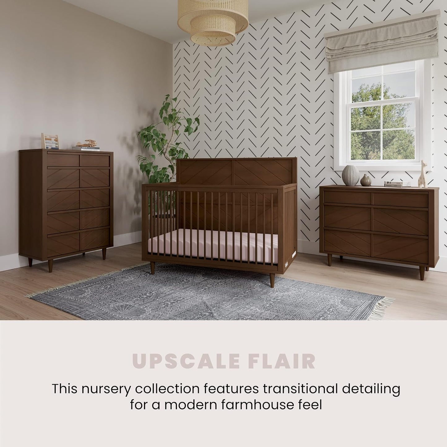 Surrey Hill 4-In-1 Convertible Crib (Toasted Chestnut)