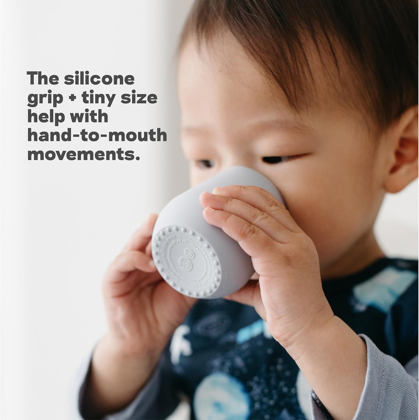 Tiny Cup (Blush) - 100% Silicone Training Cup for Infants - Designed by a Pediatric Feeding Specialist - 4 Months+