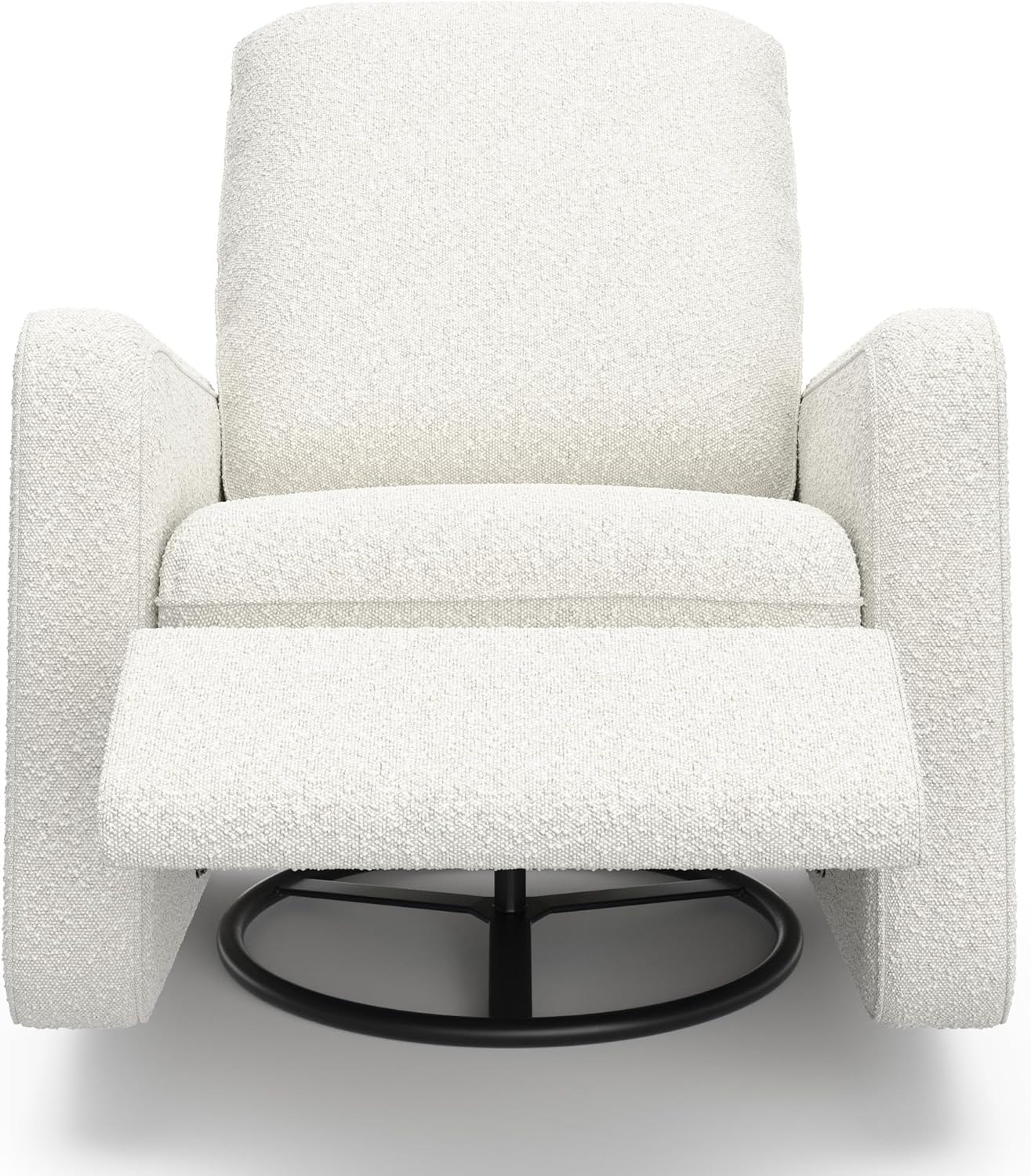 Teddi Power Recliner Swivel Glider (Ivory Boucle) – GREENGUARD Gold Certified, Certipur-Us Certified Foam, Electronic Power Recline, USB-A & USB-C Charger, Premium Cushioning & Comfort