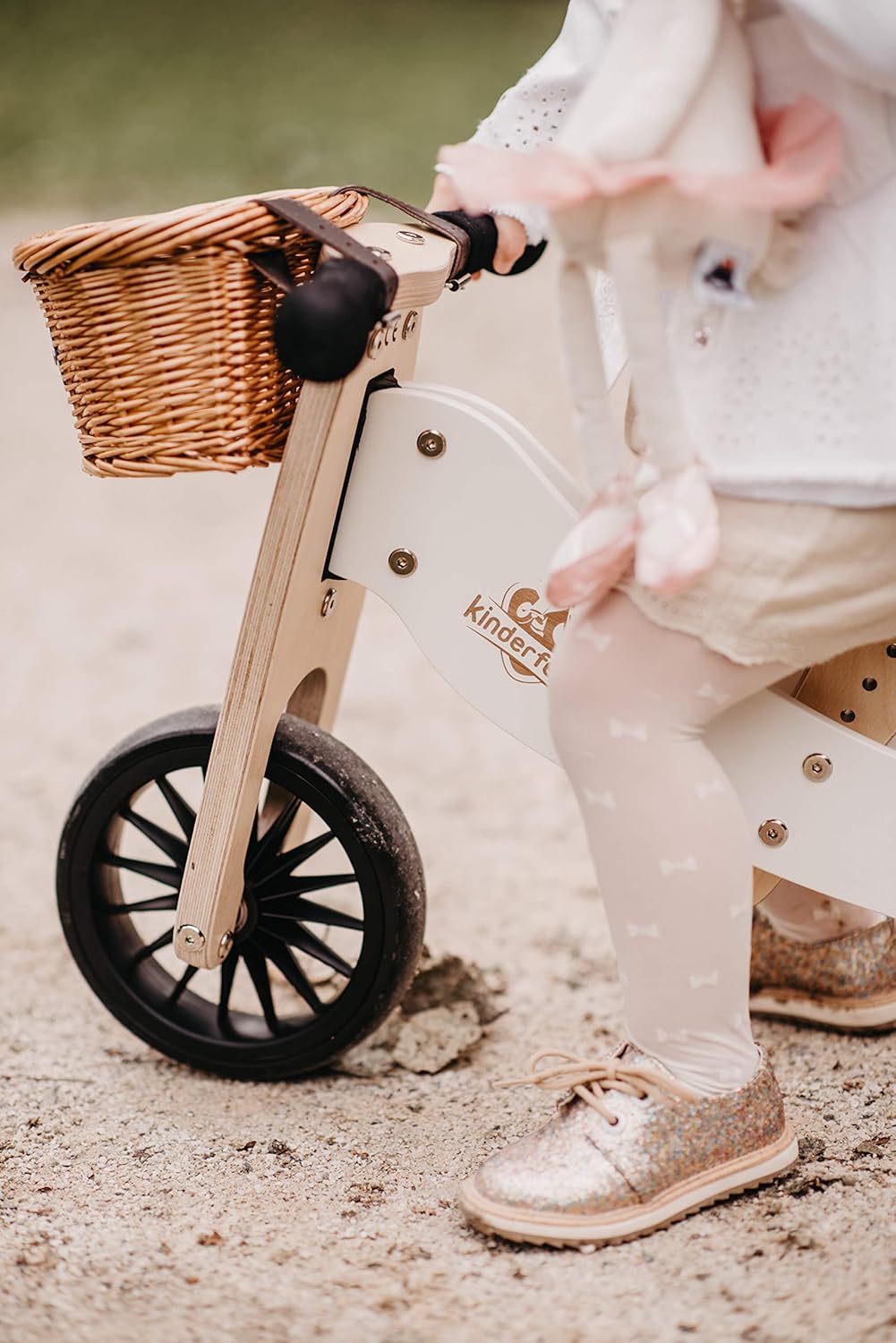 New, Kids Tiny Tot plus Balance Bike, Adjustable Seat, Puncture Proof Tires, Pedal-Free Training Bicycle for Children and Toddlers Ages 18 Months and up (White)