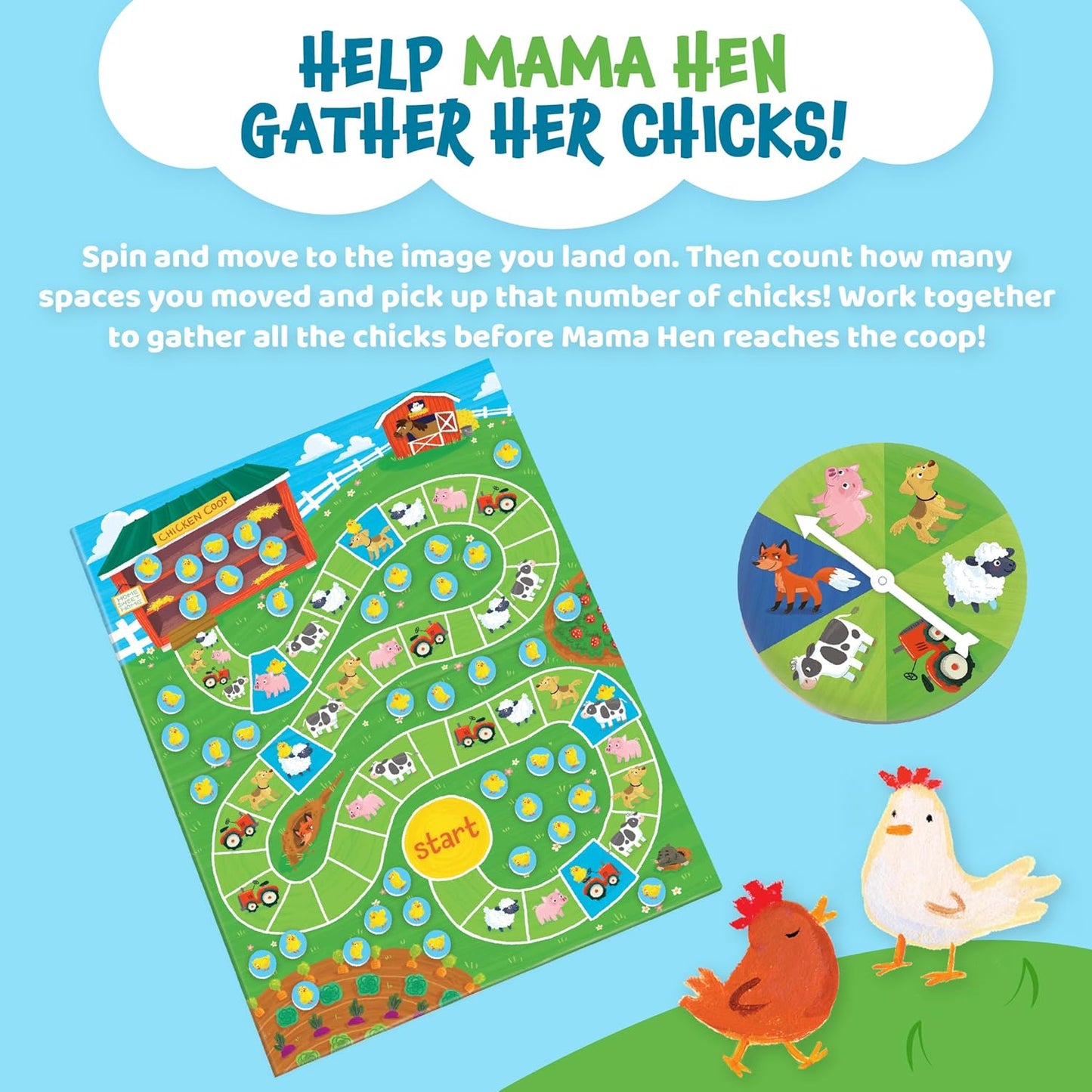 / Count Your Chickens Award Winning Cooperative Game for Kids