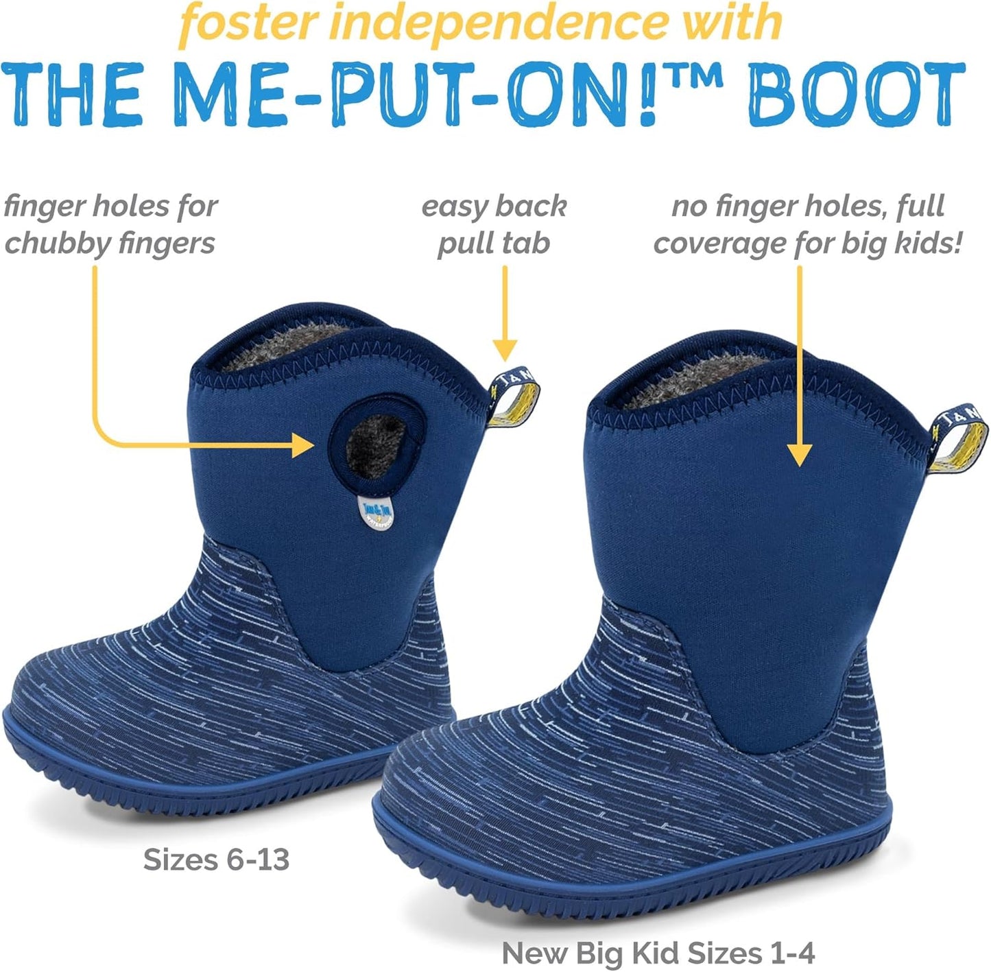 Waterproof Non Slip Toasty-Dry Lite Winter Boots for Kids