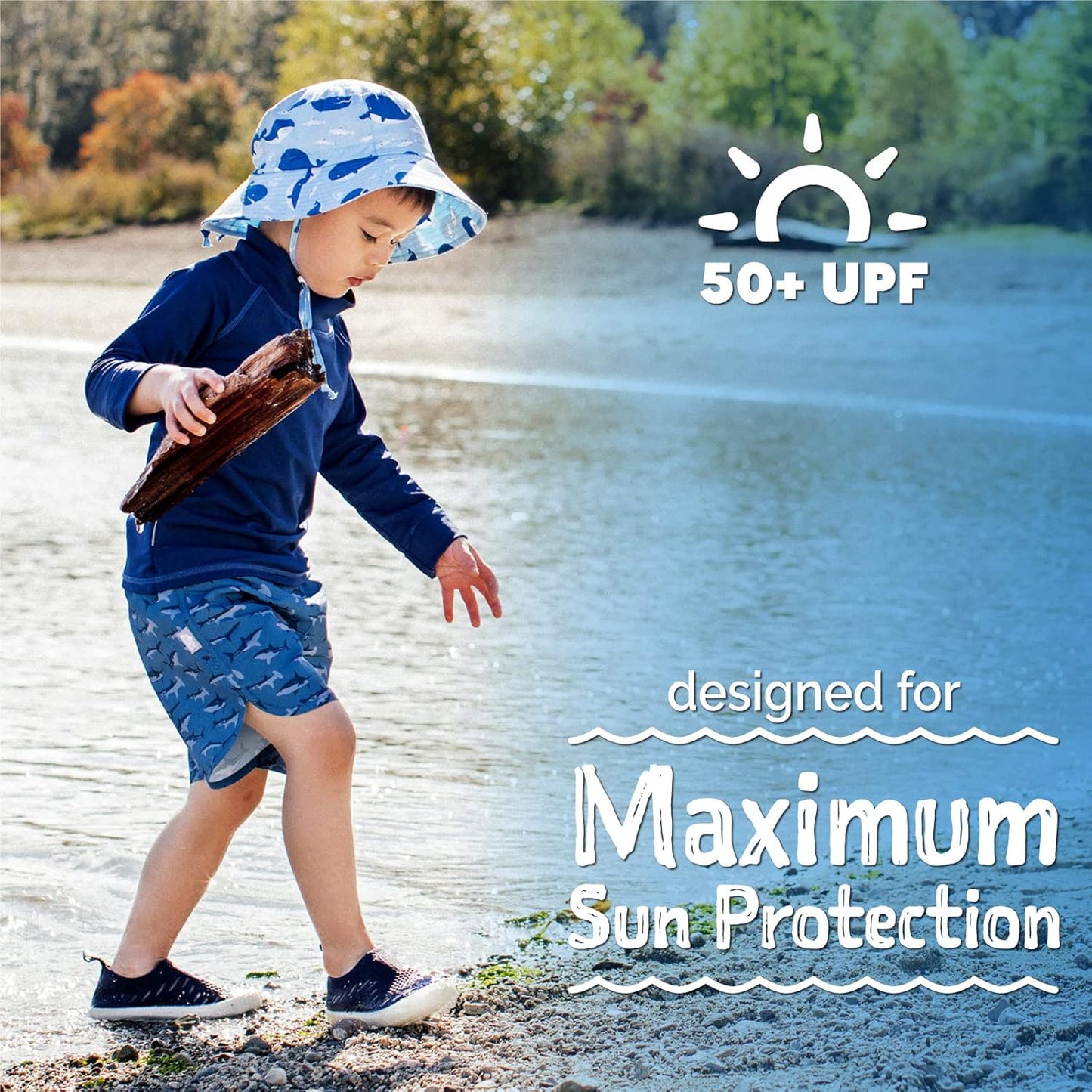 UV Swim Shorts and Long Sleeve UV Shirt for Toddlers