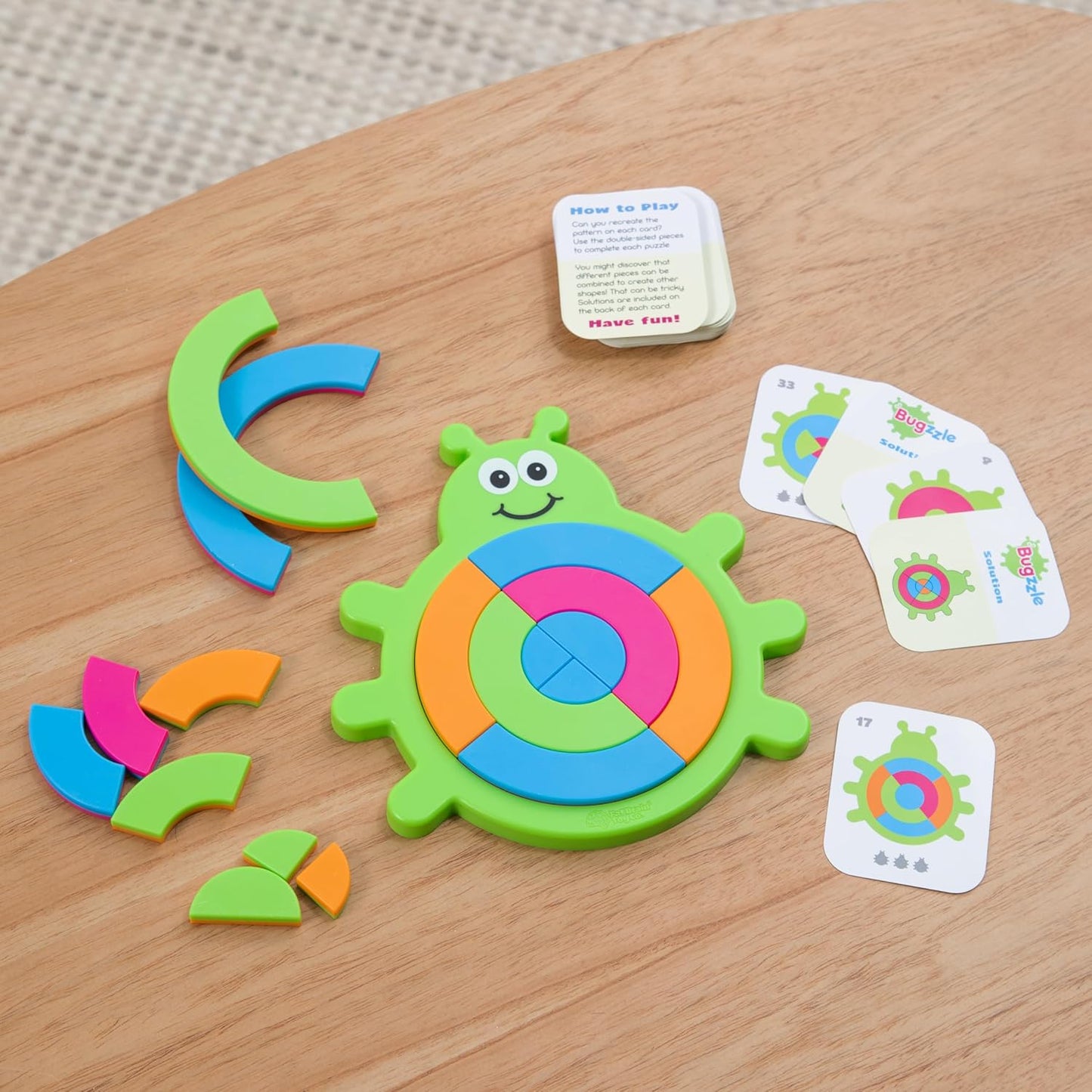 Bugzzle Brainteasers - a Match the Picture Fraction Learning Puzzle Bug! for Ages 3 to 4