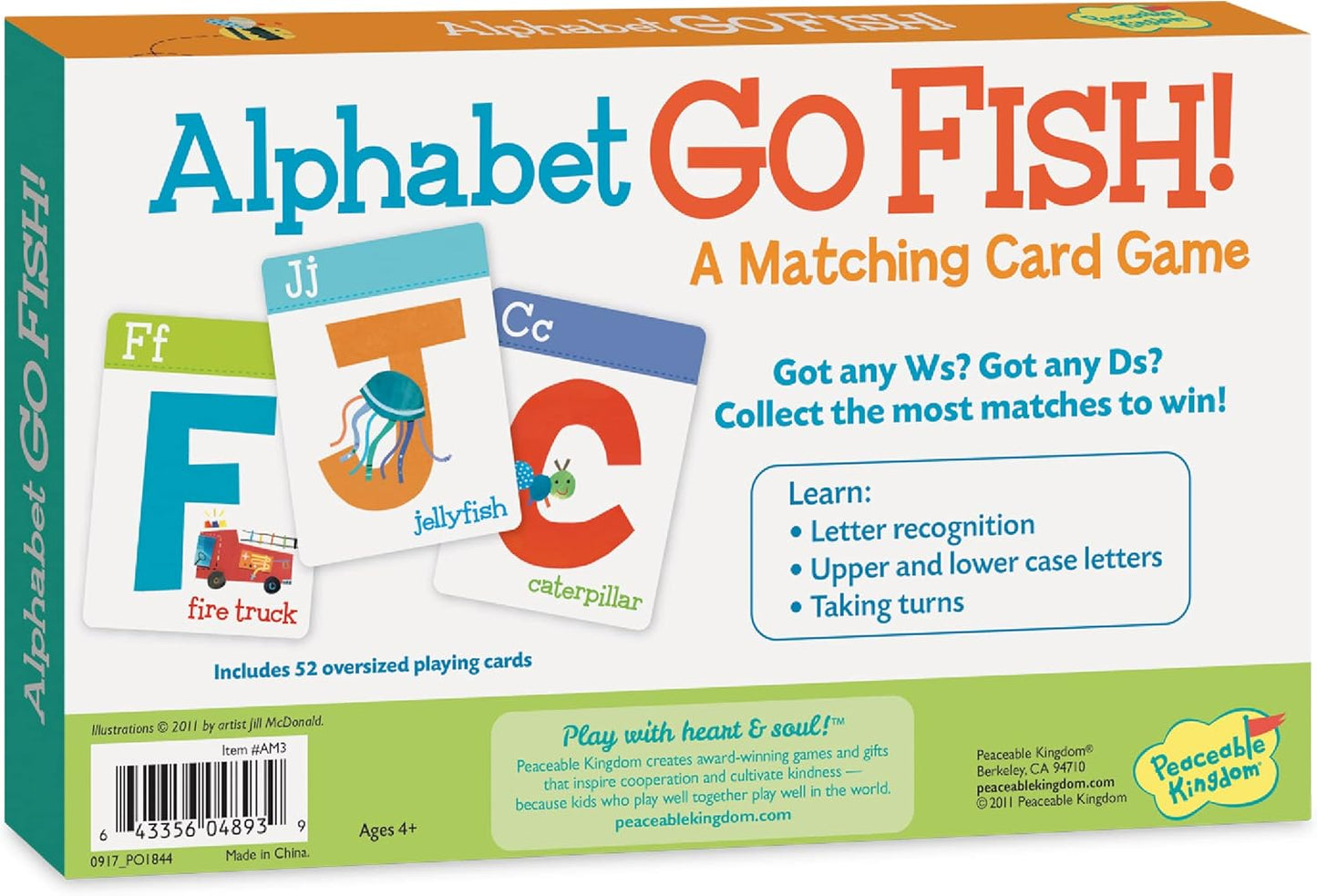 Alphabet Go Fish Card Game Board Game