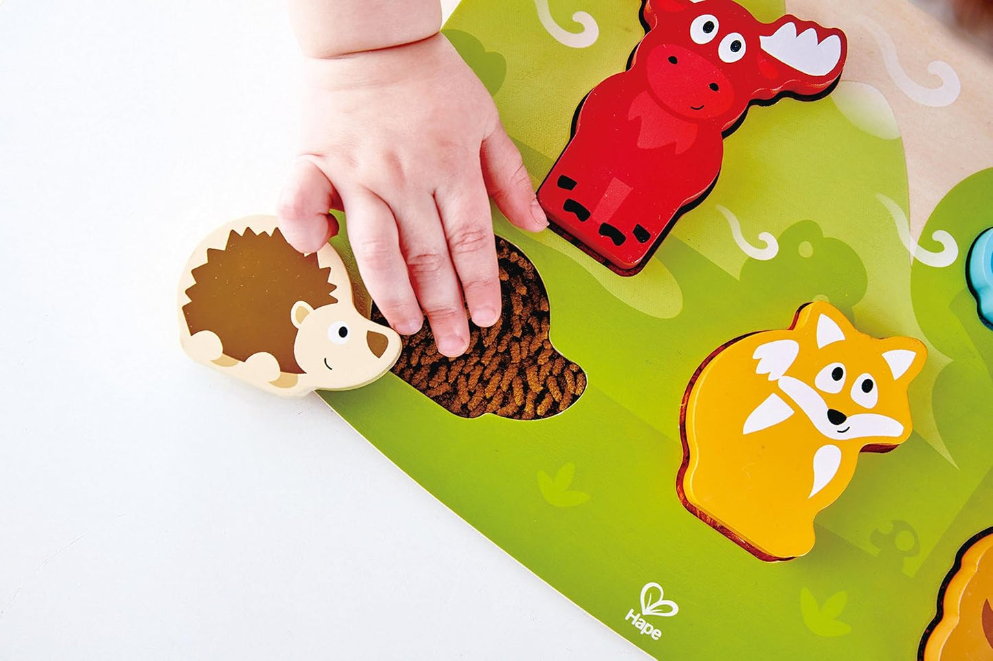 Forest Animal Tactile Puzzle Game, Multicolor, 5'' X 2''