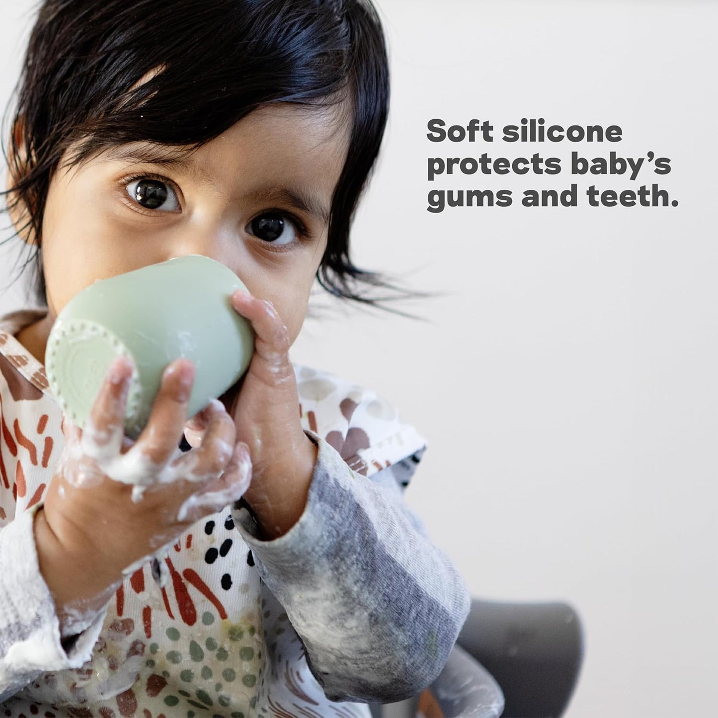 Tiny Cup (Blush) - 100% Silicone Training Cup for Infants - Designed by a Pediatric Feeding Specialist - 4 Months+