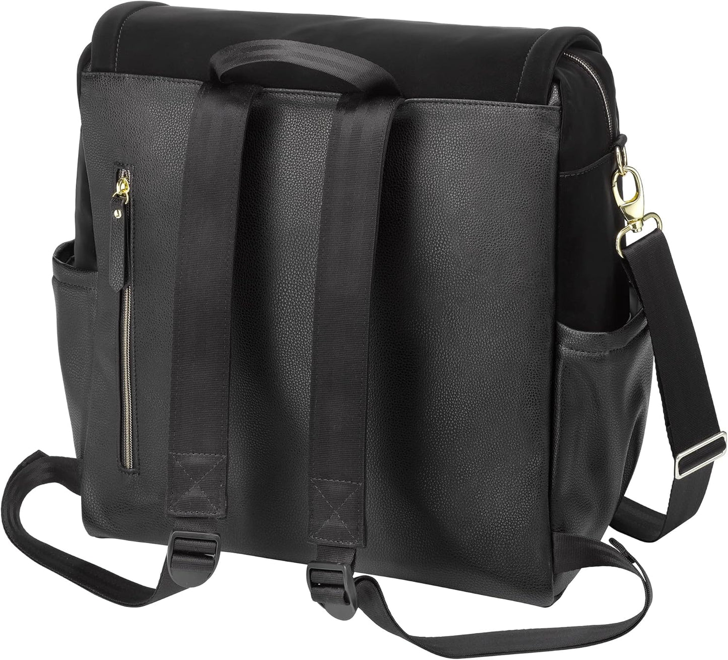 Boxy Backpack, Diaper Bag, Stylish Baby Bag, Spacious Backpack, On-The-Go Moms, Twilight Black