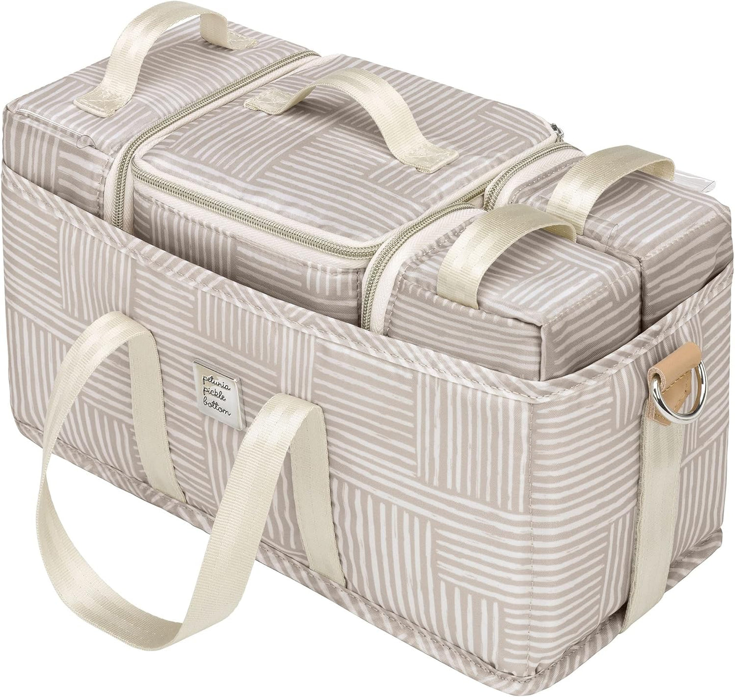 Inter-Mix Deluxe Kit | Baby Diaper Caddy Organizer | Keep Everything Organized in Diaper Bag, Stroller, or Nursery - Checker Stitch