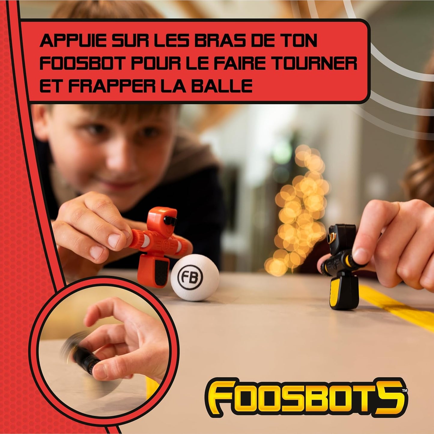 Foosbots on the Go Tabletop Trickshot Game, 2 Player Soccer Toys, Games for Kids Ages 6+