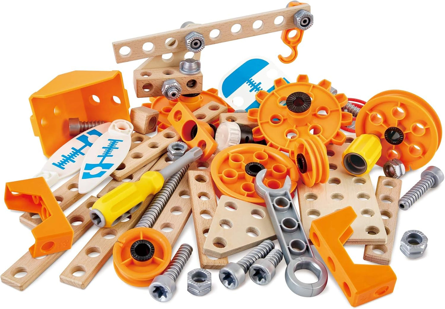 Deluxe Scientific Workbench | Wooden Inventor’S Experiment Building Set, 79 Piece Workshop for Kids