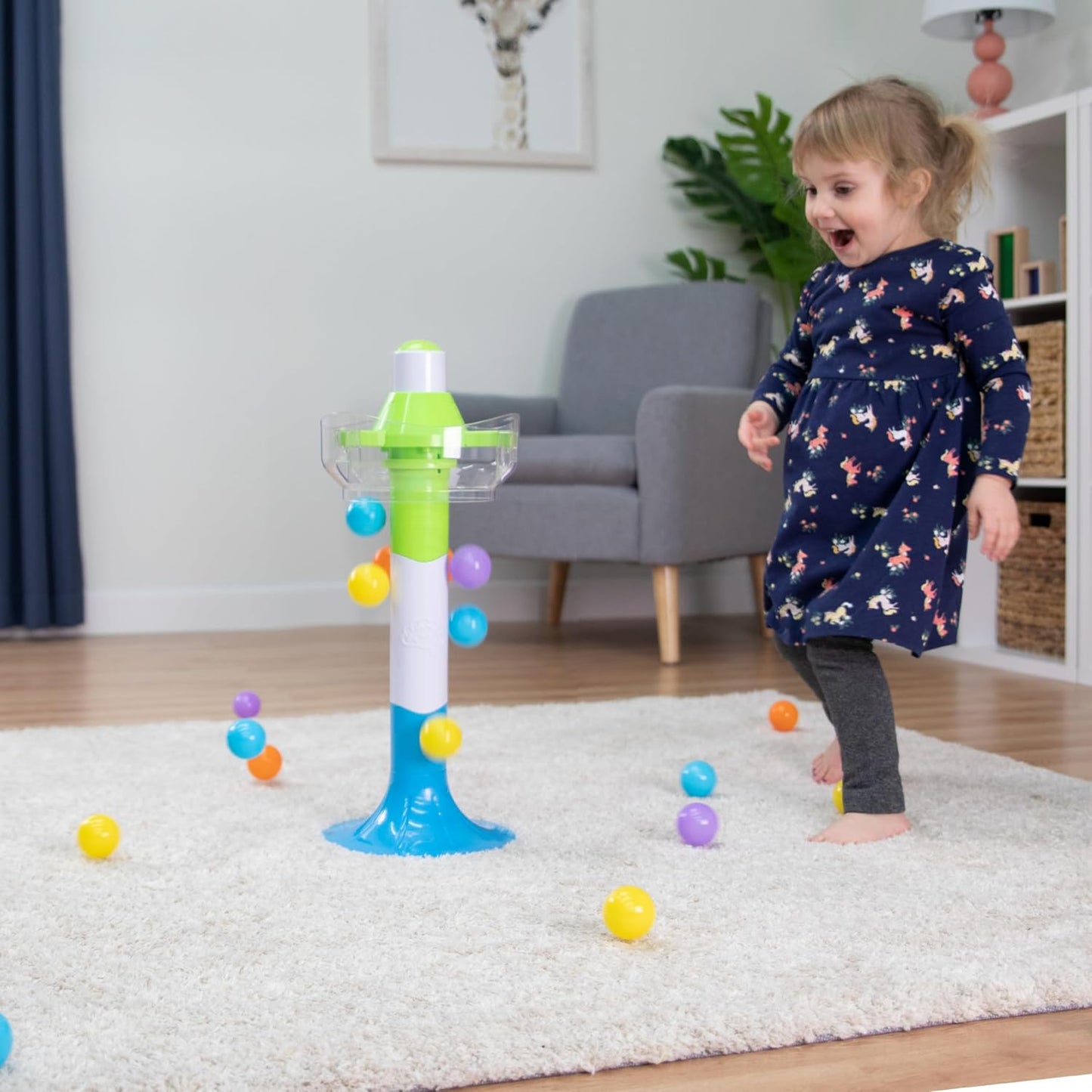 Spill Again Indoor Play Ball - No Batteries Required - for Ages 2 and Up