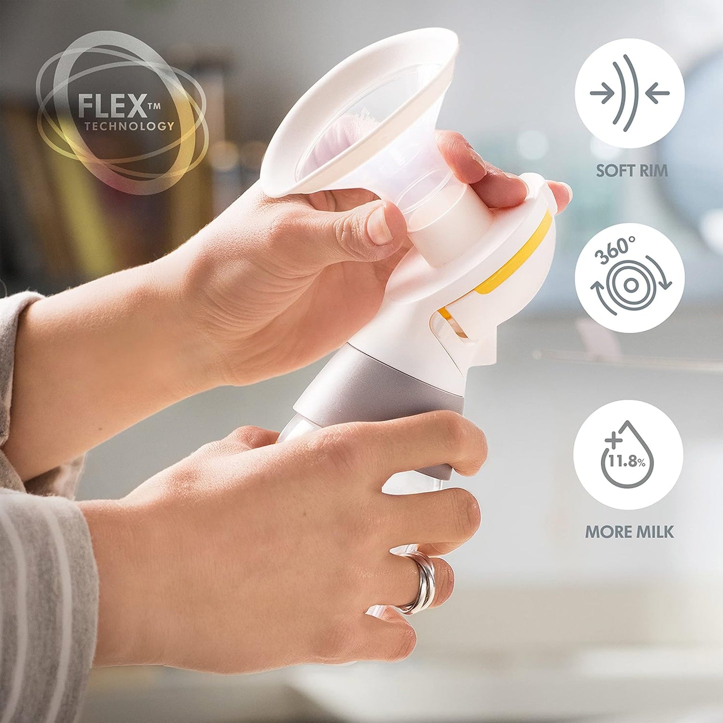 Breast Pump | Swing Maxi Double Electric | Portable Breast Pump | USB-C Rechargeable | Bluetooth | Closed System