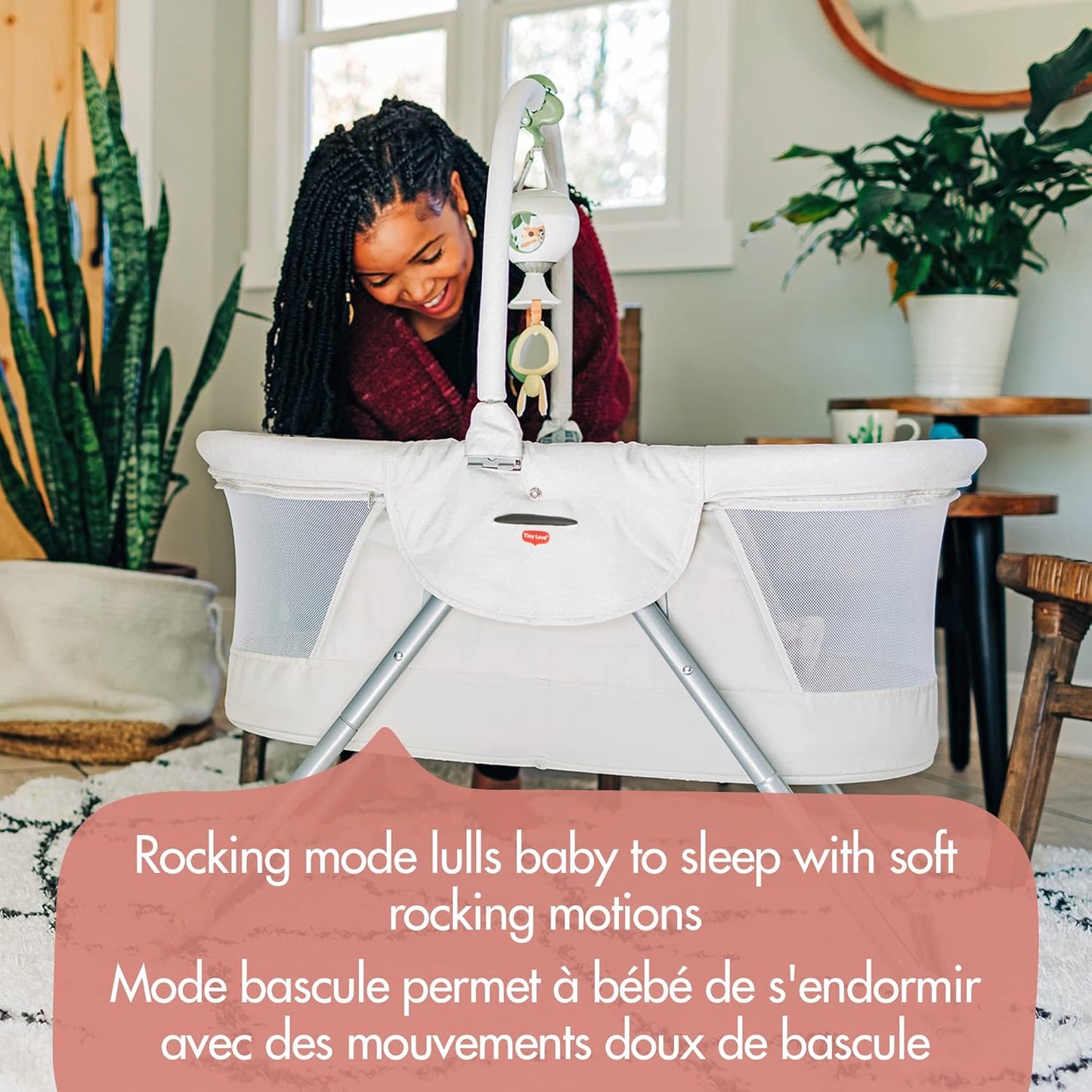 2-In-1 Take along Deluxe Bassinet, White