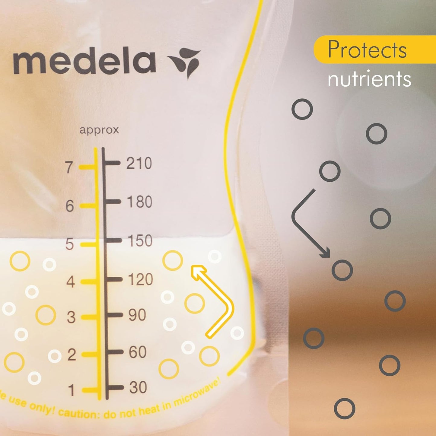 Easy Pour Breastmilk Storage Bags | 100 Count 7Oz/210Ml| Disposable, Leakproof, Fast Freeze, Breast Milk Protection | Recyclable & BPA Free