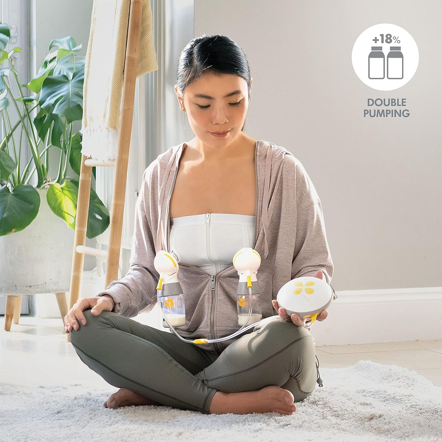 Breast Pump | Swing Maxi Double Electric | Portable Breast Pump | USB-C Rechargeable | Bluetooth | Closed System