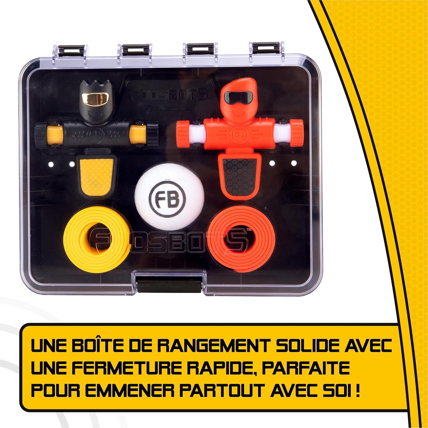 Foosbots on the Go Tabletop Trickshot Game, 2 Player Soccer Toys, Games for Kids Ages 6+