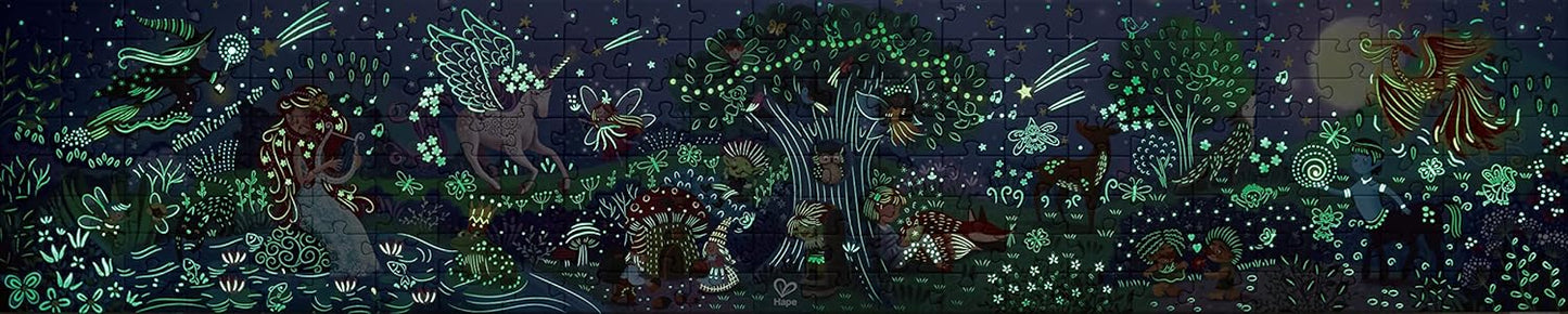 Glow in the Dark Forest of Wonders Puzzle 200 Pieces Ages 6+
