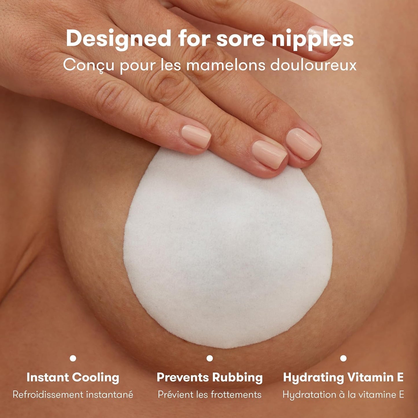Frida Mom Cooling Hydrogel Nipple Pads, Nursing Pads for Hydration and Soothing Sore Nipples, Breastfeeding Essentials, 8Ct