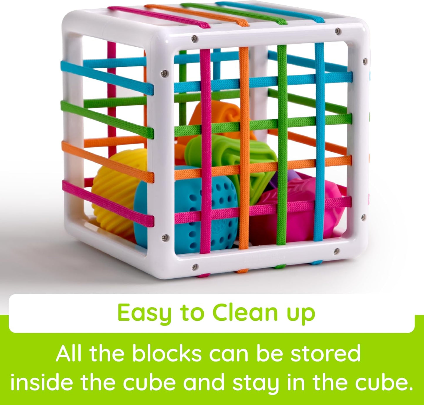 Innybin Shape Learning Toys, Sensory Toys for Babies and Toddlers, Baby Toys Ages 10 Months+