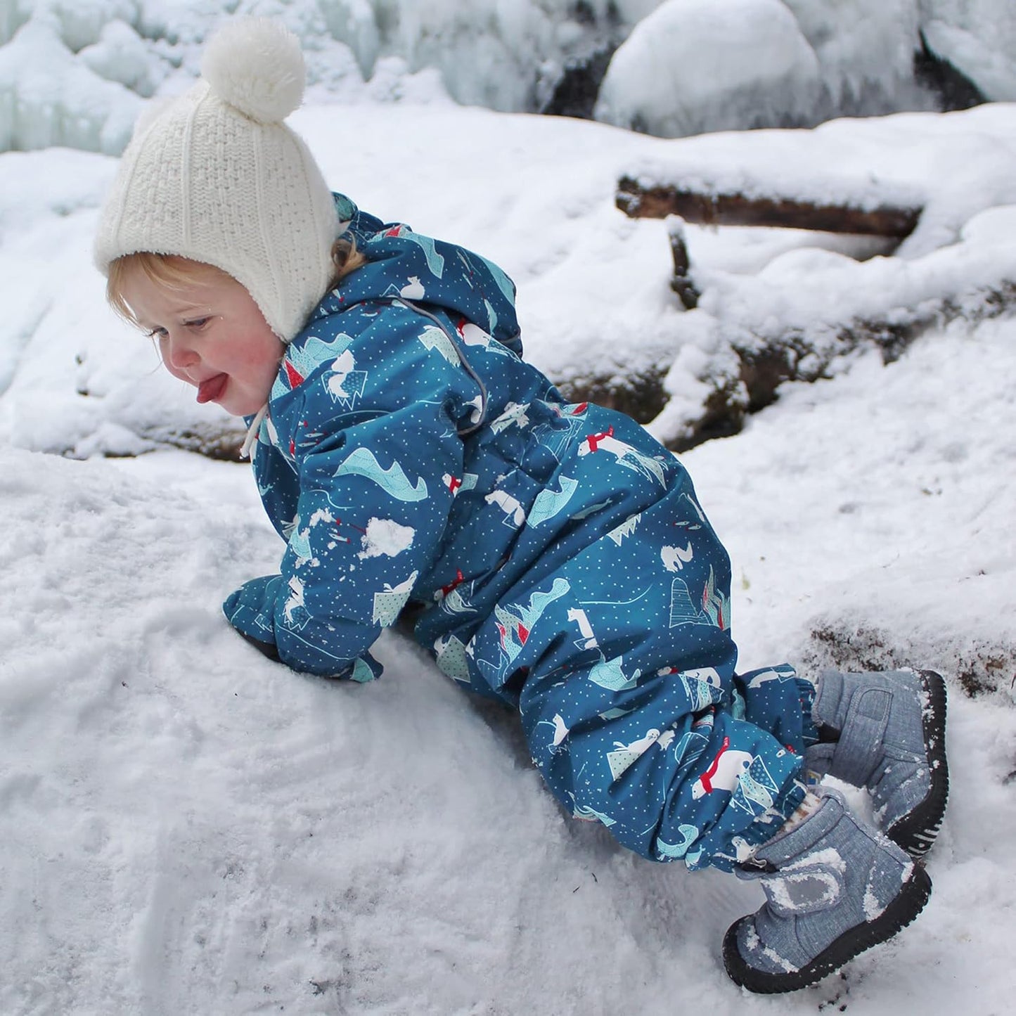 Water-Resistant Toasty-Dry Booties with Sherpa Lining for Toddlers