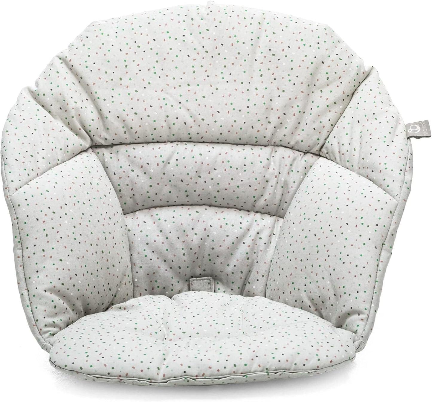 Clikk Cushion, Grey Sprinkles - Compatible with Clikk High Chair - Provides Support for Babies - Made with Organic Cotton - Reversible & Machine Washable - Best for Ages 6-36 Months
