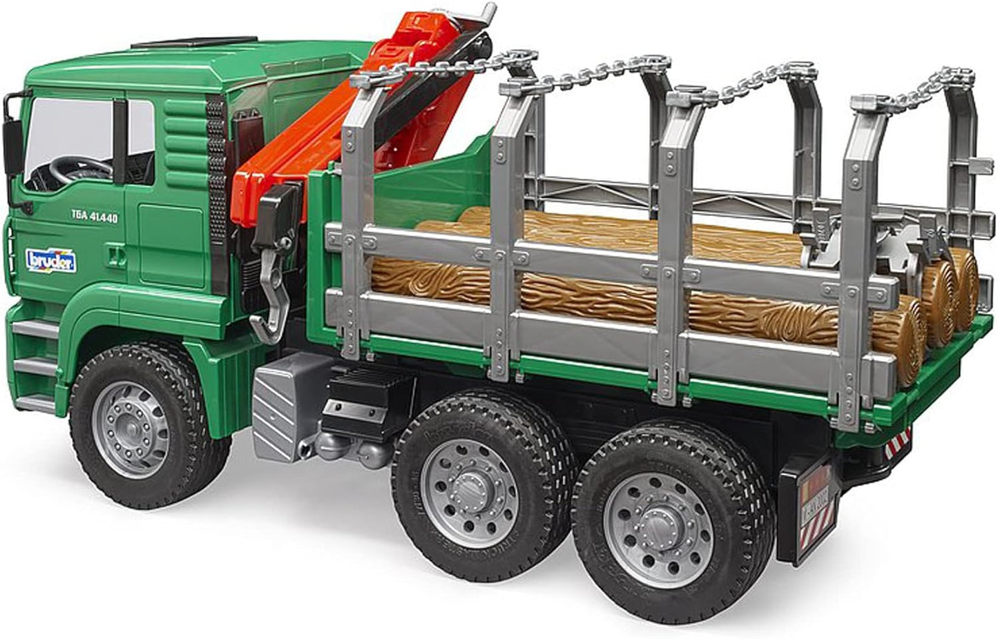 02769 Man Timber Truck with Loading Crane and 3 Trunks