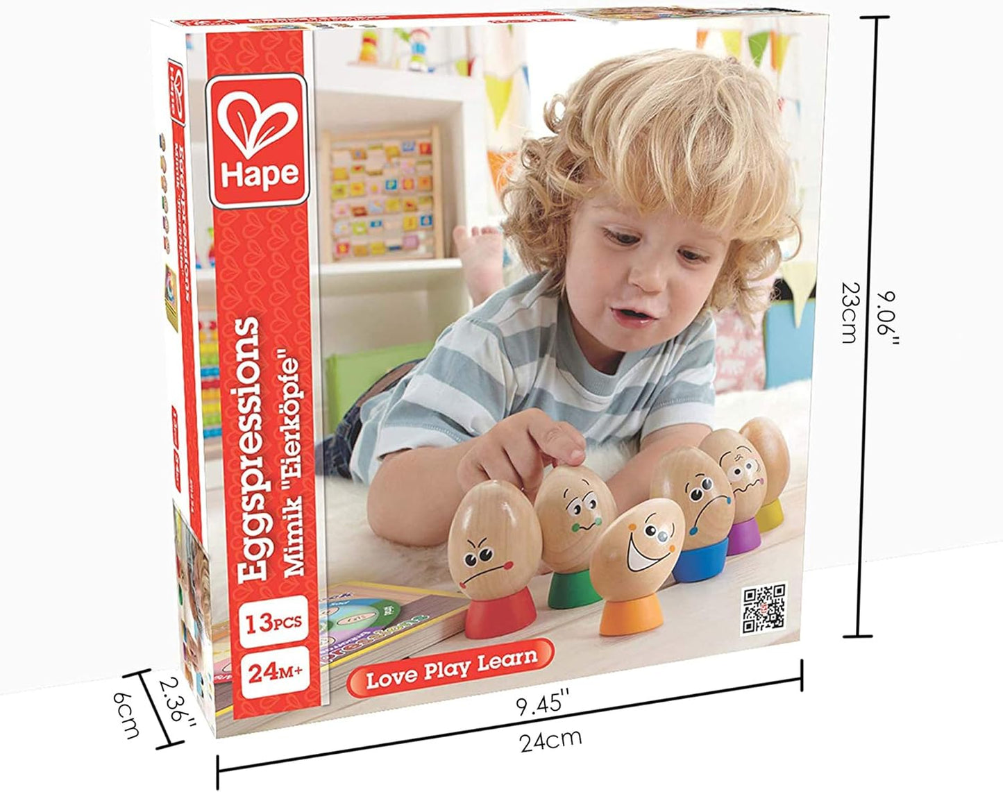 - Early Explorer - Eggspressions Wooden Figure Set with Book